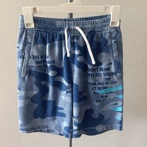 Nike Blue Camo Graphic Boys Shorts